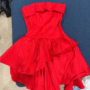 Elegant Red Mini Dress